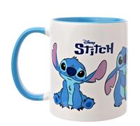 Widdop and Co. – Tasse Stitch – Grès émaillé bleu/blanc 325 ml – Licence officielle Disney