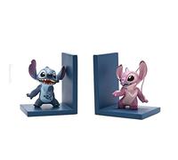 Widdop and Co Disney Lot de 2 Serre-Livres en résine Bleu Clair et Rose