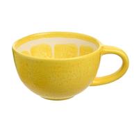 Widdop and Co Hestia - Tasse en forme de tranche de citron - Tasse fantaisie en céramique pour thé, café et boissons froides - 330 ml