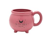 Widdop and Co Juliana - Mystic Legends - Mug chaudron rose Witches Brew - Cadeau de cuisine gothique/gothique et articles pour la maison - pour thé, café, boissons chaudes et boissons froides - 330 ml