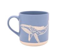 Widdop and Co Naturecraft Mug Baleine en céramique bleue Motif résistant à | Tasse à thé et café sur le thème de la nature - Cadeau pour amoureux de l'océan - Décoration de cuisine rustique Cottagecore