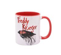 Widdop and Co Warner Bros Mug Freddy Krueger 325 ml / 11oz | Nightmare on Elm Street Design - Intérieur rouge - Tasse officielle de collection du film d'horreur - Cadeau effrayant pour