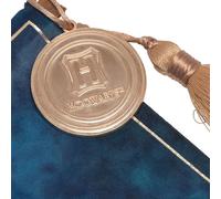 Widdop & Co Banderin mural pendentif Ravenclaw Harry Potter en tissu bleu avec borles dorées et écusson Hogwarts