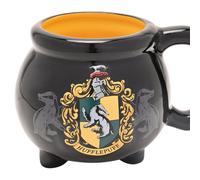 WIDDOP & CO Mug Caldero à café ou thé en céramique - Collection Harry Potter, Maison Hufflepuff (écusson)