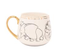 WIDDOP & CO Tasse Disney Dumbo en porcelaine avec détails dorés et illustrations esquisées