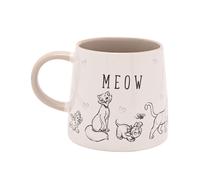 Widdop & Co Tasse Disney Meow Cats & Dogs en céramique