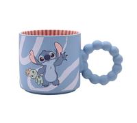 WIDDOP & CO Tasse en céramique Stitch Disney avec boîte cadeau et poignée originale personnage - Mug bleu design