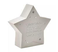 Widdop & Co. Tirelire Twinkle Little Star en céramique en forme d'étoile, décoration de chambre d'enfant, collection Bambino