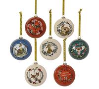 Widdop Disney Bambi & Enchanted Forest Friends Lot de 7 boules de Noël à paillettes