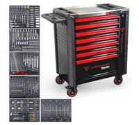 WIDMANN Master Series (WM-MS7) Chariot à outils en acier avec outils Noir