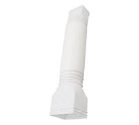 Wifehelper Extensions de Tuyau de Descente de Gouttière, Accessoires de Gouttières Rallonge de Tuyau de Descente Rétractable Rallonge de Tuyau de Descente Flexible (Blanc)