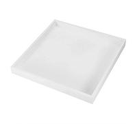 Wifehelper Multi-Usages Plateau de Rangement de Bureau Organisateur Plateau de Valet pour Bijoux Alimentaire Cosmétiques Blanc