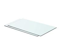 WIFESE Panneaux d'Étagère 2 Pcs Verre Trempé Transparent 60x30 cm Épaisseur 8 mm Étagère de Maison Magasin Tablette Salle de Bain Chambre à Coucher Autres Accessoires de Salon Étagère de Douche