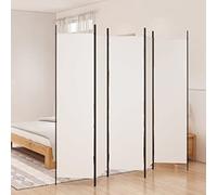 WIFESE Paravent blanc 250 x 200 cm en tissu séparateur de pièce moderne séparateur de pièce séparateur de pièce séparateur intérieur balcon brise-vue terrasse dressing privé pour chambre à coucher