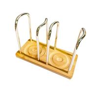 Wiffe de rangement pour tasses minimalistes, base empilable, A | de rangement pour tasses minimaliste, conceptions faciles d ' accès avec base en bois naturel pour une