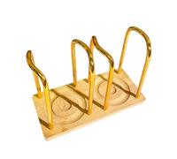 Wiffe de rangement pour tasses minimalistes, base empilable, B | de rangement pour tasses minimaliste, conceptions faciles d ' accès avec base en bois naturel pour une