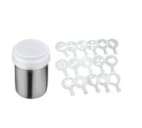 Wiffe Distributeur de Tamis de Farine d ' arroseur de Poudre de Cacao de Cuisine de secoueur de Poudre d ' Acier Inoxydable pour Les Amateurs de café Flour Sifter Dispenser