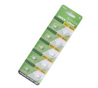 Wiffe Lot de 10 piles alcalines AG1 AG3 AG4 AG10 pour montres AG1 | Piles bouton alcalines pour jouet, 1,55 V, tensions stables, alimentation haute capacité pour appareil électronique