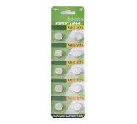 Wiffe Lot de 10 piles alcalines AG1 AG3 AG4 AG10 pour montres AG13 | Piles bouton alcalines pour jouet, 1,55 V, tensions stables, alimentation haute capacité pour appareil électronique