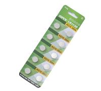 Wiffe Lot de 10 piles alcalines AG1 AG3 AG4 AG10 pour montres | Piles bouton alcalines pour jouet, 1,55 V, tensions stables, alimentation haute capacité pour appareil électronique