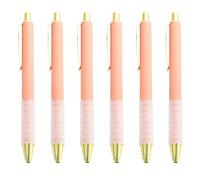 Wiffe Lot de 6 stylos à bille rétractables 1,0 mm lisse, E | Stylo de signature pour esquisses et tâches de prise de notes