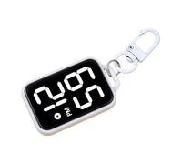 Wiffe Montre numérique pour, Porte-clés, Dispositif de chronométrage Miniature pour Sacs à et Ceintures, Horloge d ' étude électronique en Plastique, Montre à Pendentif électronique