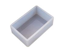 Wiffe Moule de boîte rectangulaire en Silicone 3D en résine époxy UV | Décorations de bureau, ornements de maison, outil léger nécessaire pour la fabrication faite à la main, fournitures