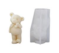 Wiffe Moule en silicone 3D Petit ours, moule époxy pour ours, B | Moule époxy 3D pour moulage de résine, décoration d'intérieur, parfumé, fabrication de savon