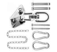 Wiffe Suspension aérienne de Crochet Rotatif de Plafond antirouille 250 kg pour hamacs intérieurs extérieurs équipement de lit Suspendu cintres pivotants Robustes