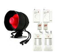 WiFi Alarme Maison kit Alarme Anti Intrusion, Sirène Alarme Exterieure 115 DB, Capteur D'Alarme De Porte, Alarme Detecteur De Mouvement Et TéLéCommande