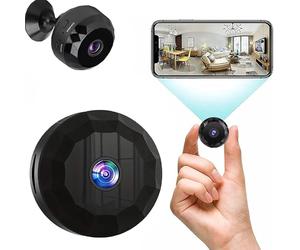 WiFi Caméra de Surveillance Sans Fil 1080P HD, Longue Autonomie en Veille | Stockage de Carte SD, Installation Simple et Multi-position, avec Socle Magnétique, pour Enfants et Animaux de Compagnie