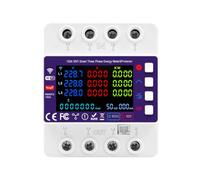 WiFi Compteur Electrique Triphasé Tuya compteur d'énergie 100A 380VAC | Smart meter mesure bidirectionnelle avec Protection contre les surtensions, sous-tensions et surcharges Commande temporisée