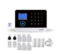 WiFi GSM Système d'alarme de sécurité Autonome Smart Home Home Wireless Home avec Sirène Strobe extérieur/intérieur Smart Life Smart Life TUYA Télécommande(E 15000MAH)