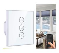 WiFi Interrupteur Volet Roulant Connecté,Interrupteur Intelligent Mural de Rideau Compatible avec Alexa,Smart Life,Google