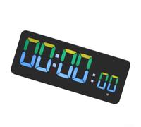 WiFi LED Wall Clock Auto Time Date pour temp WiFi LED Wall Clock | Auto WiFi , shows date day time, pour temp humidity sensor, alarm function, gym home use