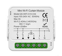 WIFI Module d'interrupteur de Rideau Intelligent pour Volets Roulants Motorisés électriques, Commutateur Intelligent Rideau Stores sans fil, Compatible avec Alexa Home pour Commande Vocale
