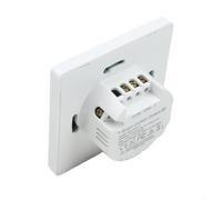 WiFi pour interrupteur de volet roulant intelligent pour tuya Verre Touch RF433 Interrupteur de rideau encastré 86 mm pour blanc pour Smart Home Interrupteur de volet pour commande vocale Alexa