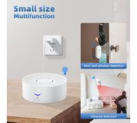 WiFi Smart Security Alarm System Kit Multifunction Alarms Door Window Sensor Alarm Magnetic Home Security System Door Open Alert Wireless 2.4GHz Smart Life APP Remote Control Opening/Closing Detection