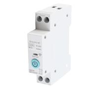 WIFI Smart Switch Disjoncteur Téléphone Fil Télécommande DIN35 Rail Cycle Timing Compte à Rebours Minuterie Fonction de Temps Télécommande Blanc Convient pour la Maison Intelligente Commutateur