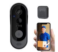 WiFi Sonnette Caméra avec Vision Nocturne Détection de Mouvement et à Distance Appel Vidéo pour Maison Appartement Porte Judas