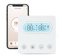 WiFi Thermostat Smart, Thermostat d'ambiance Intelligent Tuya - Thermostat d'ambiance pour Chaudière à Gaz - Chauffage au Sol - Affichage numérique LCD - Compatible avec Alexa Google Home