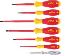 WIHA 00834 - Ensemble de tournevis SoftFinish® electric, 7 pièces