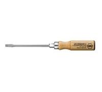 Wiha Tournevis à fente 1626 10 x 175 mm – lame hexagonale continue – manche en bois