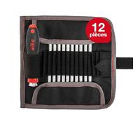 Wiha Jeu de tournevis 00610 System 4 – 11 pièces, lames interchangeables, manche télescopique
