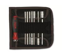 Wiha Tourne-écrou SYSTEM 6 27712 U106 T8, 8 pièces, Poignée plastique rouge