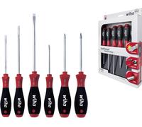 Wiha 302 HK6 01 SATZ 6tlg pour latelier Jeu de tournevis 6 pièces vis à fente, cruciforme Phillips, vis Pozidriv