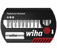 Wiha 39040 Jeu d'embouts 13 pièces cruciforme Phillips, vis Pozidriv, TORX avec porte-embout