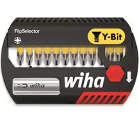 WIHA 41829 Jeu d'embouts FlipSelector, 13 pièces Pozidriv, 25 mm, Y-bit (41829)