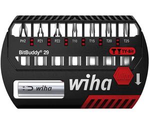 Wiha 42138 Jeu dembouts 8 pièces cruciforme Phillips, vis Pozidriv, TORX PLUS®
