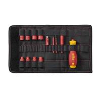 WIHA 43467 - Juego de destornilladores e insertos de llave de vaso de 1/4" slimVario electric 7209NK-2004 slimVario 1/4" set Ref. 7209NK2004